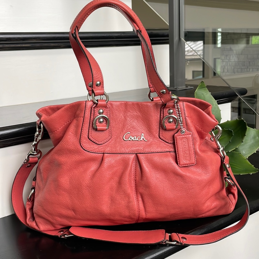 Coach, genuine, leather, Ashley Shoulder, Handbag, Crossbody